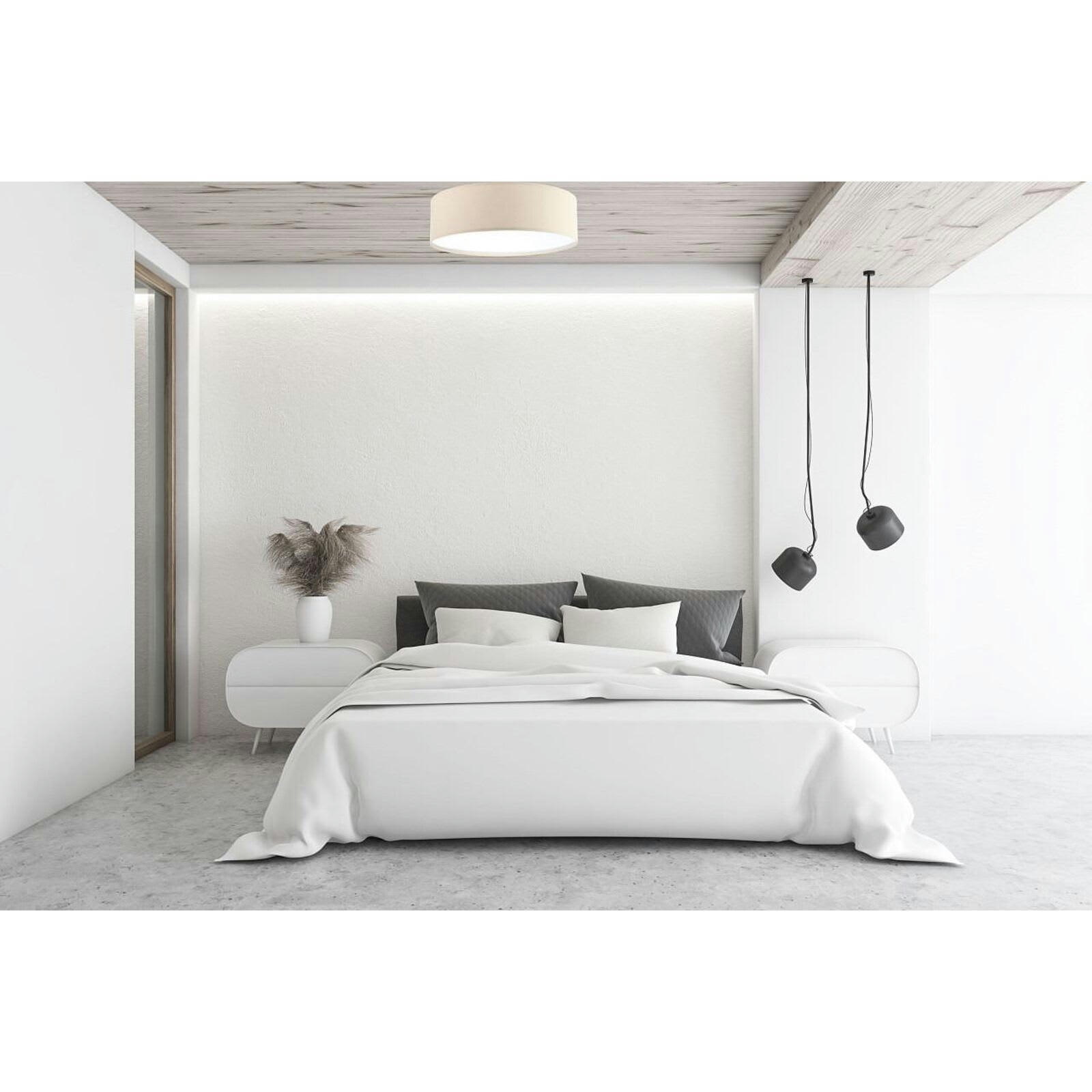 NATURAL - Plafonnier Tissu Beige