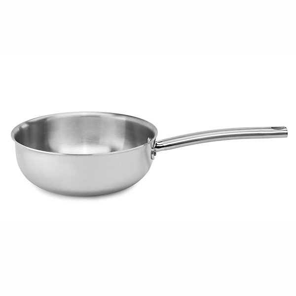 Casserole Bombée Multi-Métal 20 à 24 cm - Pujadas - l20- L40- P0.1- h7.5- Aluminium/inox