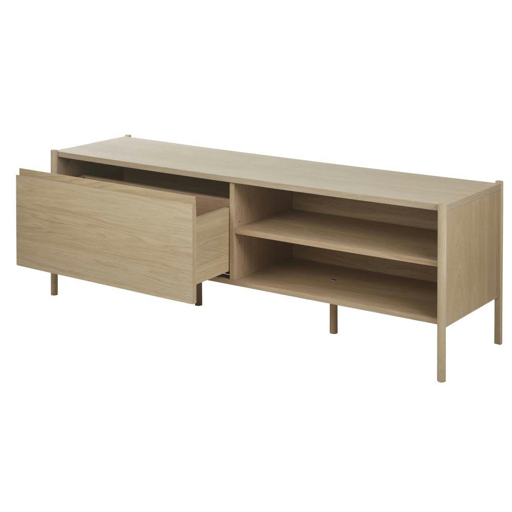 Idaho - Meuble TV 1 tiroir 1 étagère en bois