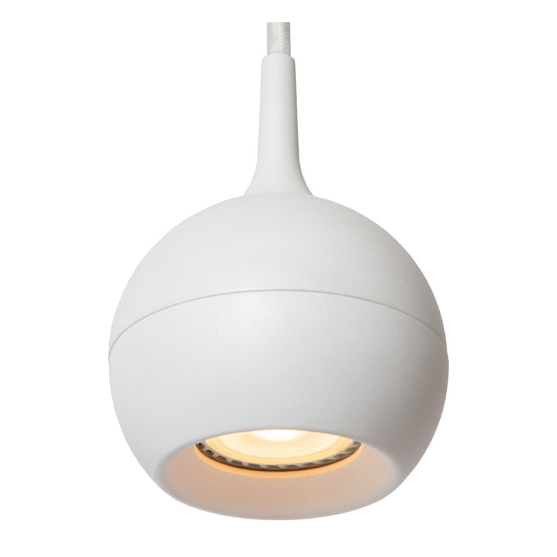 Suspension LED Track Favori blanche dimmable GU10 50 W LUCIDE