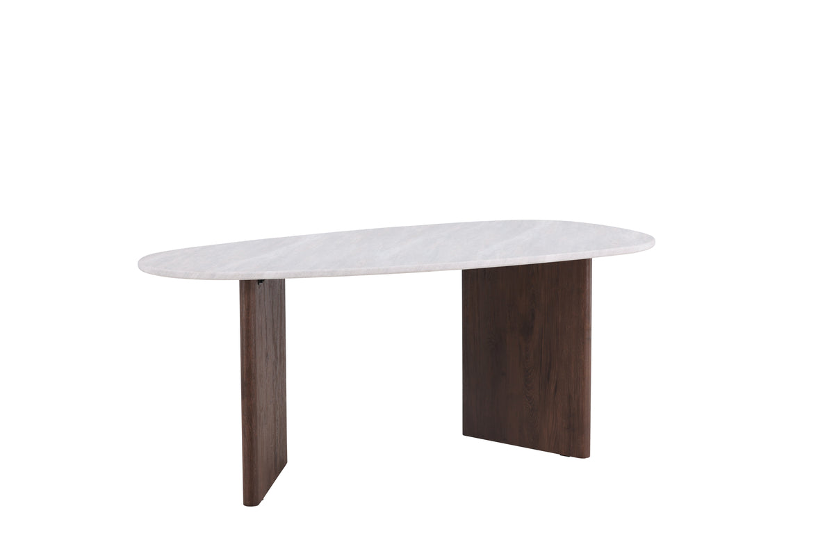 Rebellenclub Eetkamertafel Norrtalje - 180 x 90 cm - Lichtgrijs Betonlook