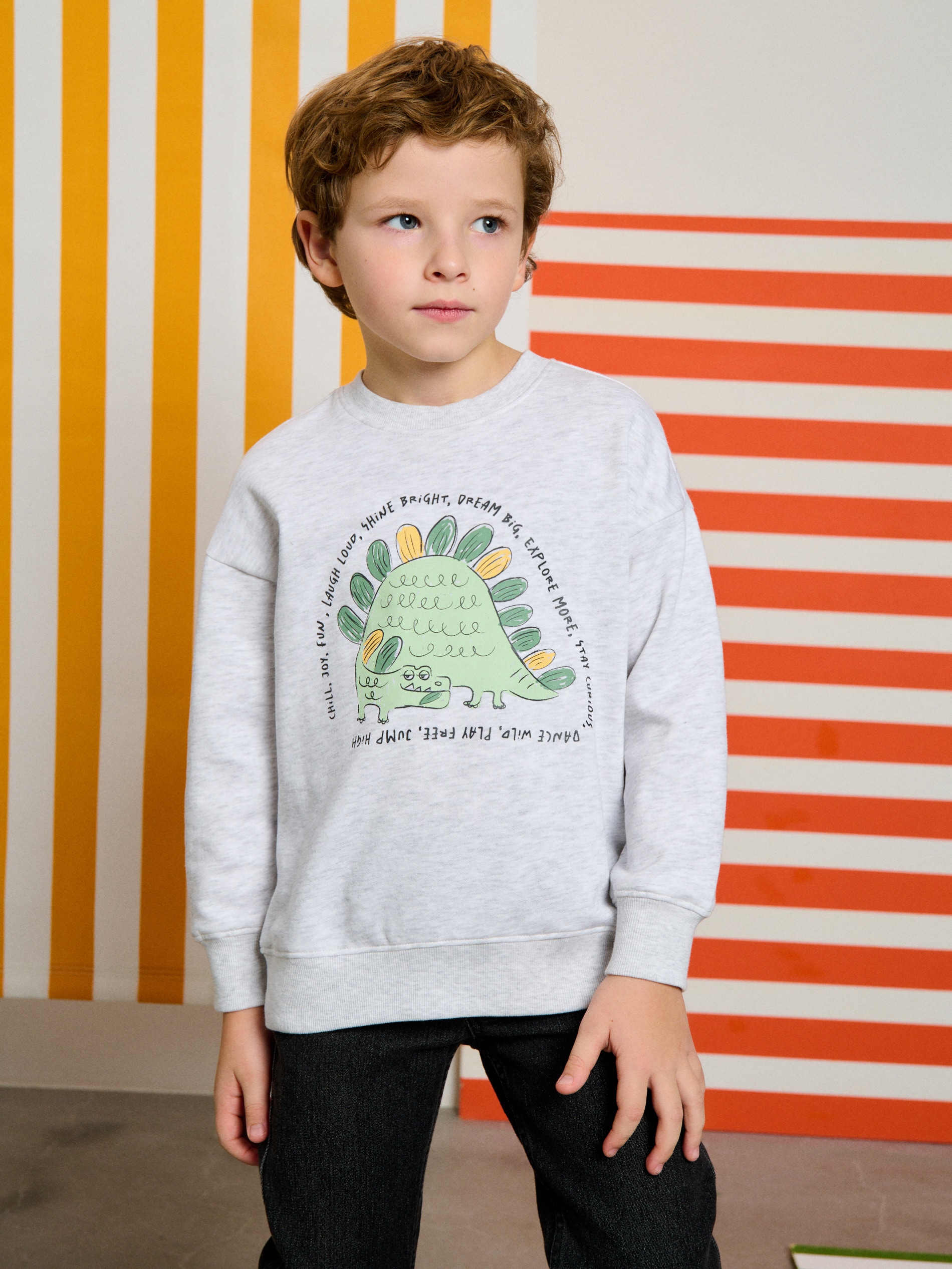 Bluza crewneck z nadrukiem