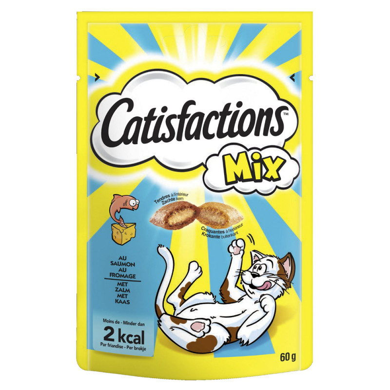 Friandise pour chat au saumon et au fromage 0,06 kg CATISFACTIONS