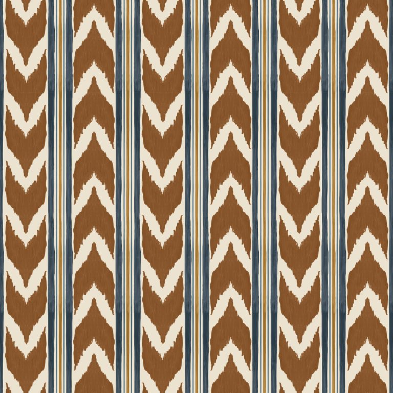 Catchii Behang Edgy Ikat bruin