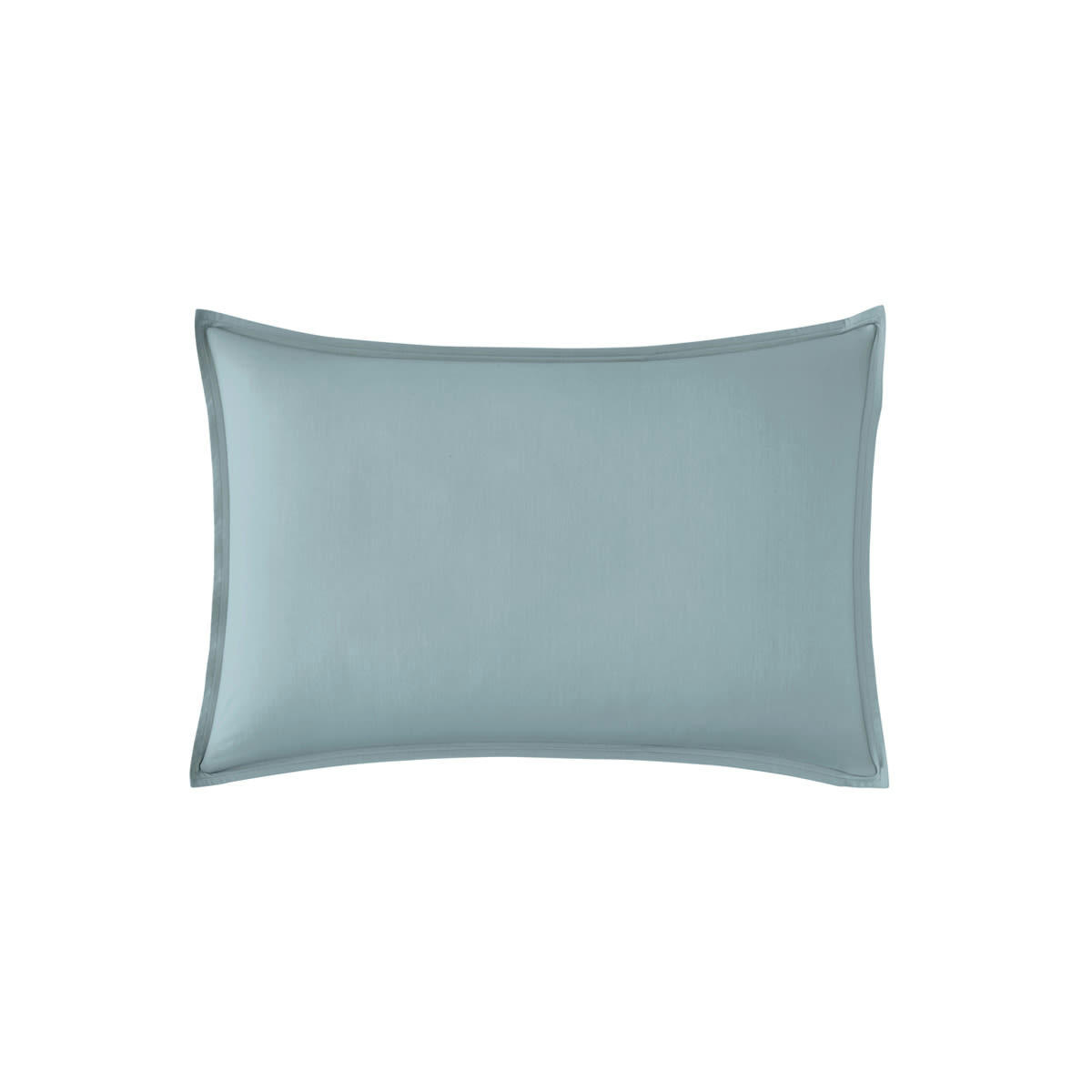 PREMIÈRE - Taie d'oreiller en percale de coton bleu glacier 50x70