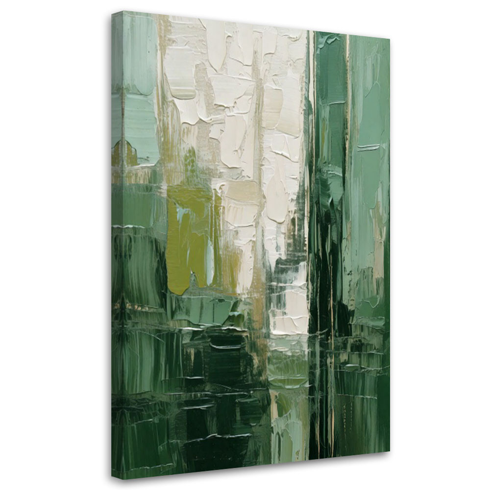 Feeby Obraz na płótnie, Abstrakcja Tekstura Zielony 40x60