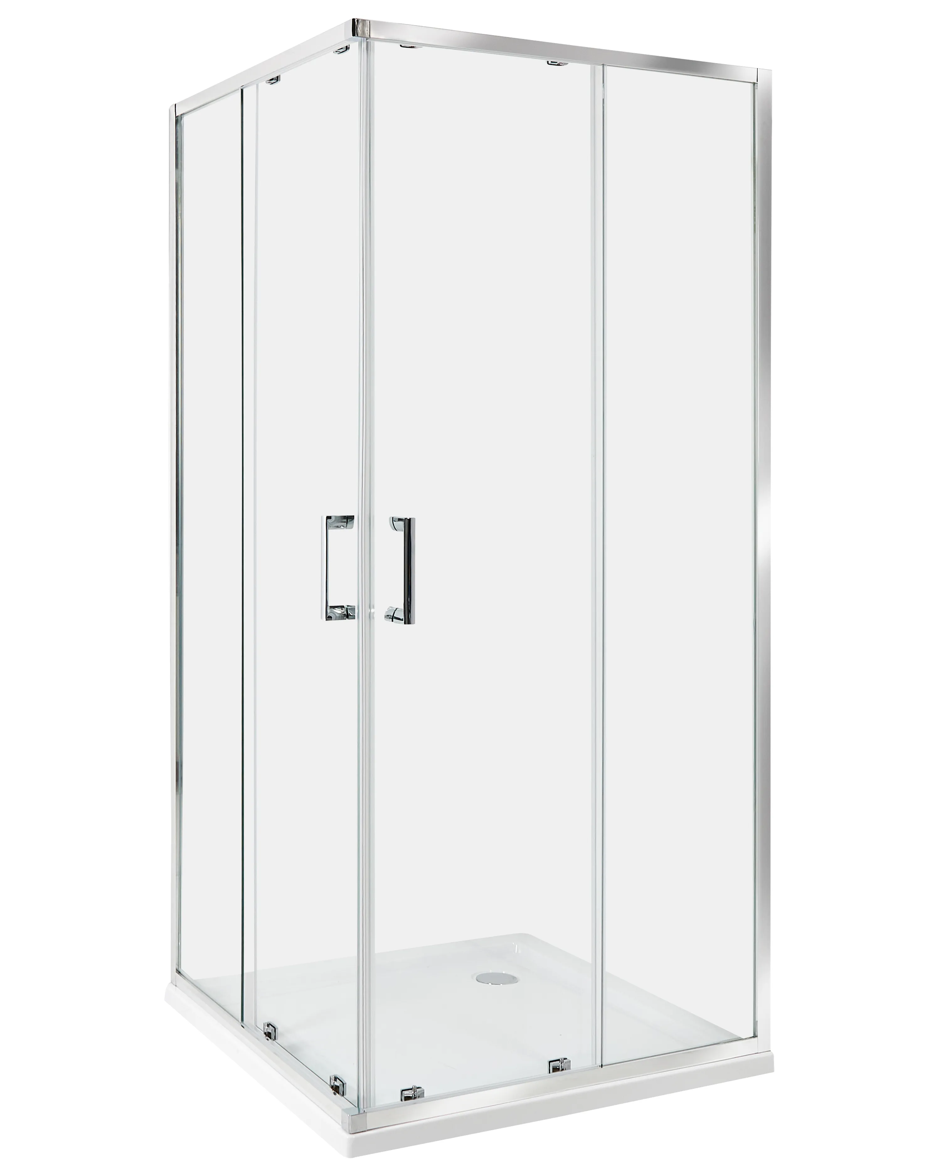 Shower Enclosure TELA 800 x 800 x 1850 mm Silver