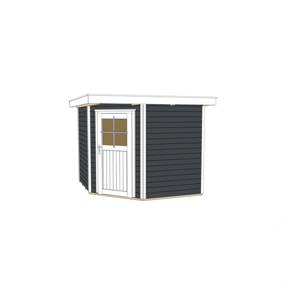 Gartenhaus »229 Gr.2«, Holz, BxHxT: 270 x 217 x 235 cm (Außenmaße inkl. Dachüberstand)