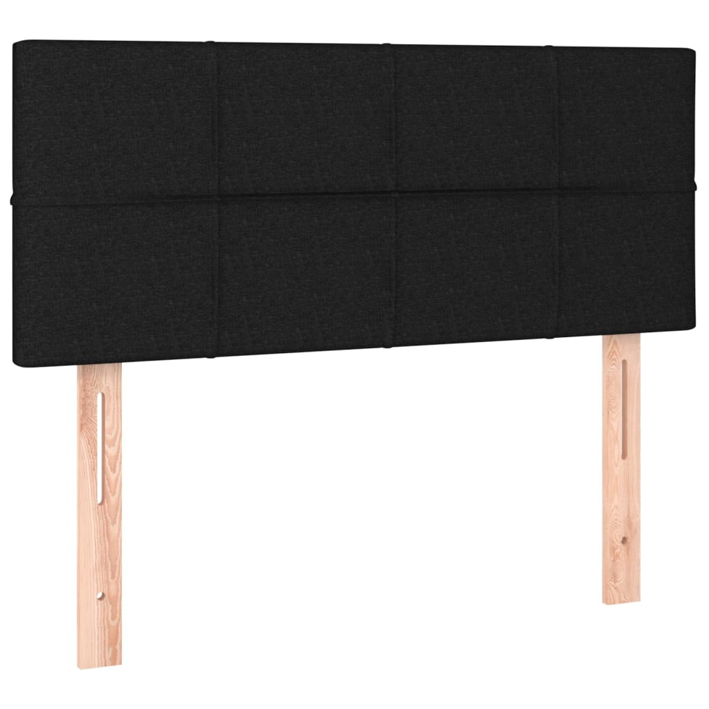 Wezgłowie Czarny 80 x 5 x 78/88 cm Tkanina vidaXL