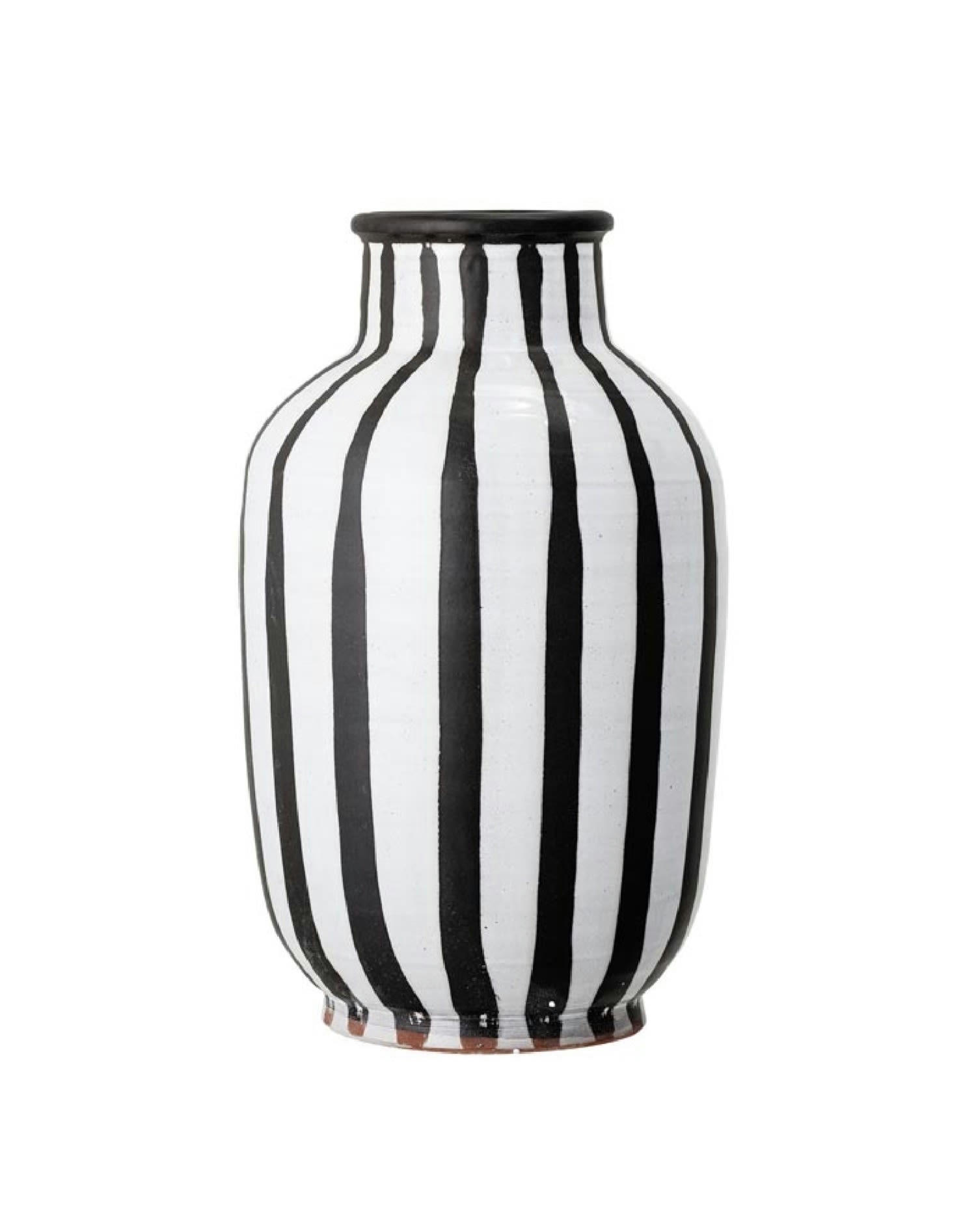 SCHILA - Vase à décorer en terre cuite blanc H44cm