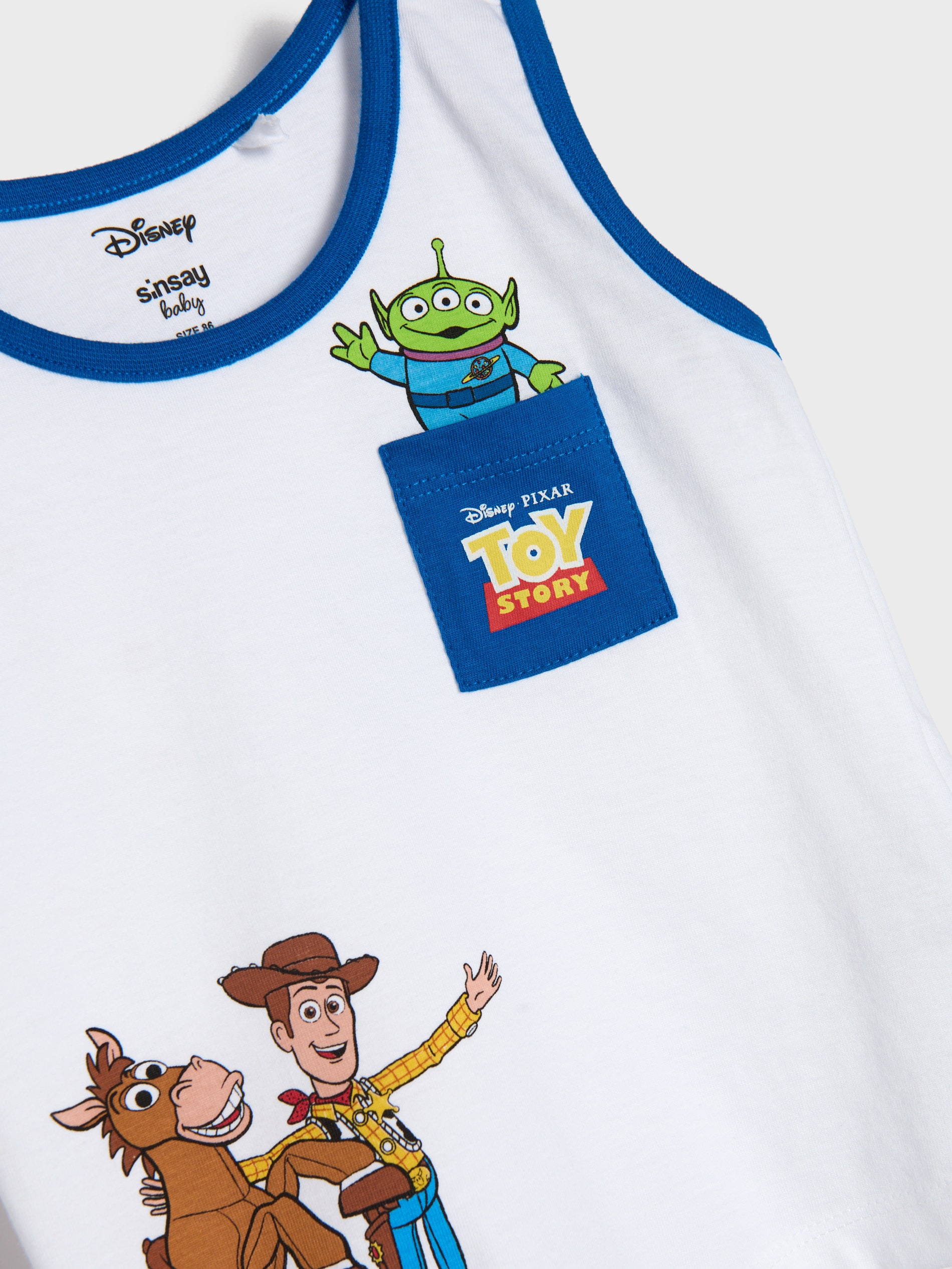 Bawełniany komplet: koszulka i szorty Toy Story