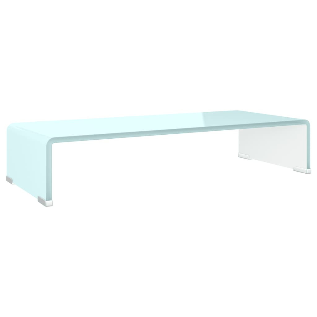 Podstawka pod monitor / TV zielone szkło 60x25x11 cm