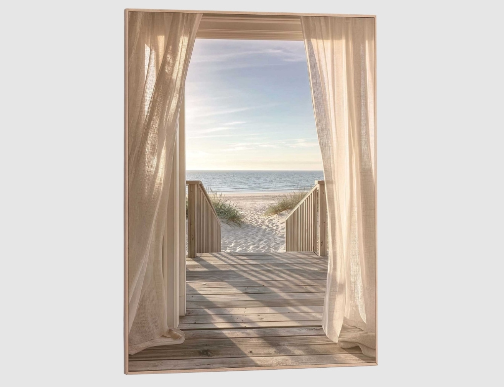 Bild Slim Frame Wood Beach Wind 50x70cm