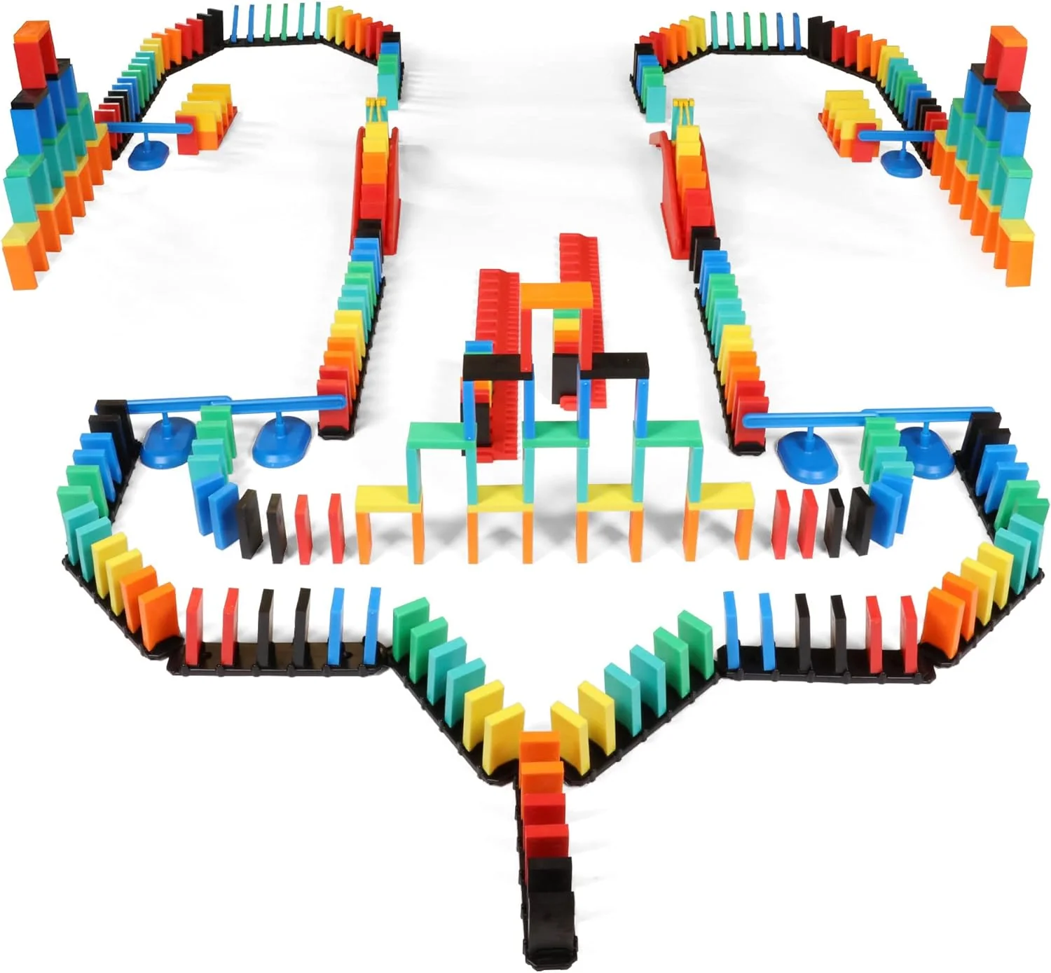 Kit | Dominoes Set, Small Toys, Family Games for Kids, Kids Toys and Games, Building, Toppling, Chain Reaction Sets (Master)(Starter)