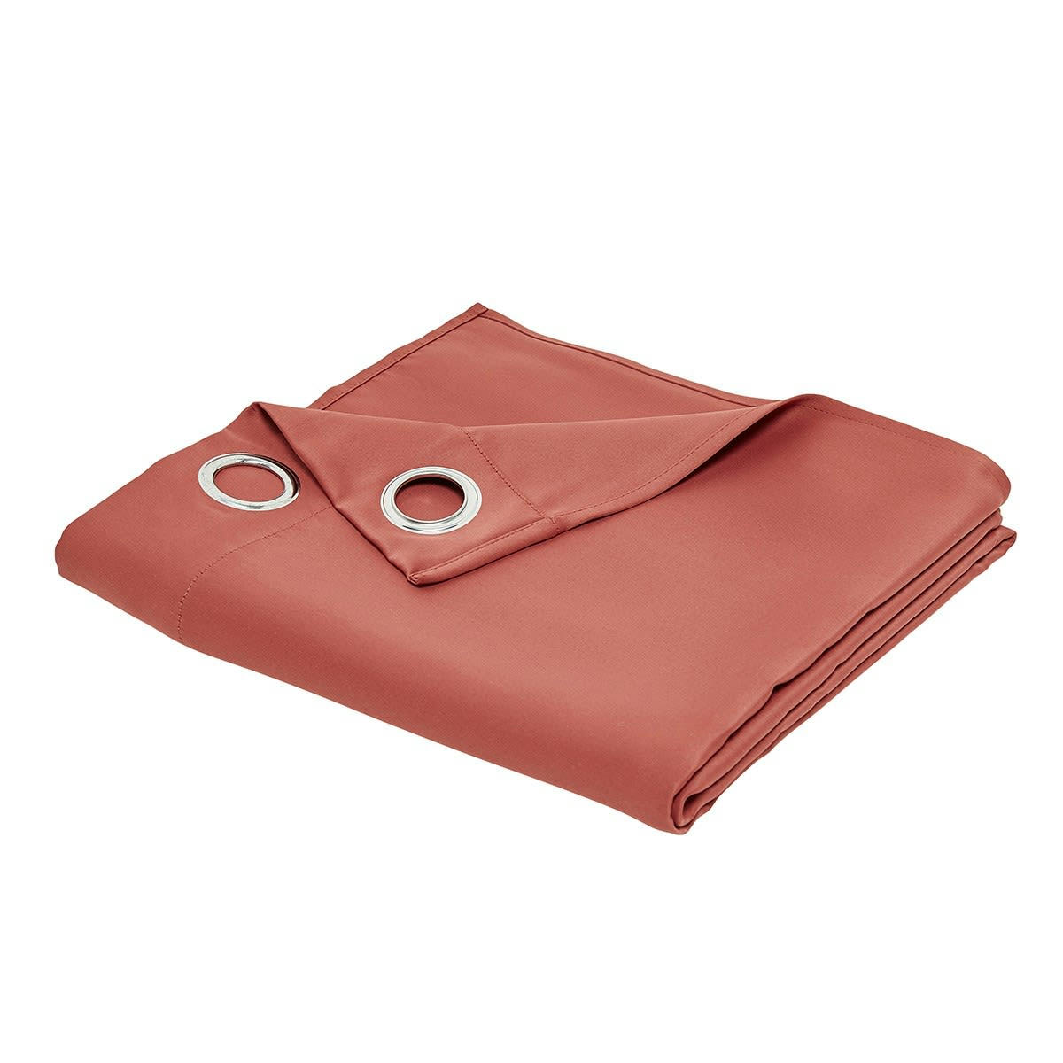 ESSENTIAL - Rideau occultant à oeillets en Polyester Rouge 140x240 cm