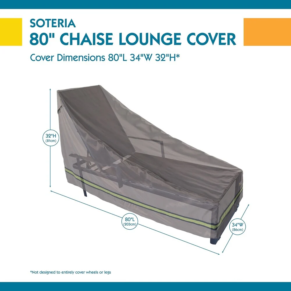 Duck Covers Soteria RainProof Patio Chaise Lounge Cover