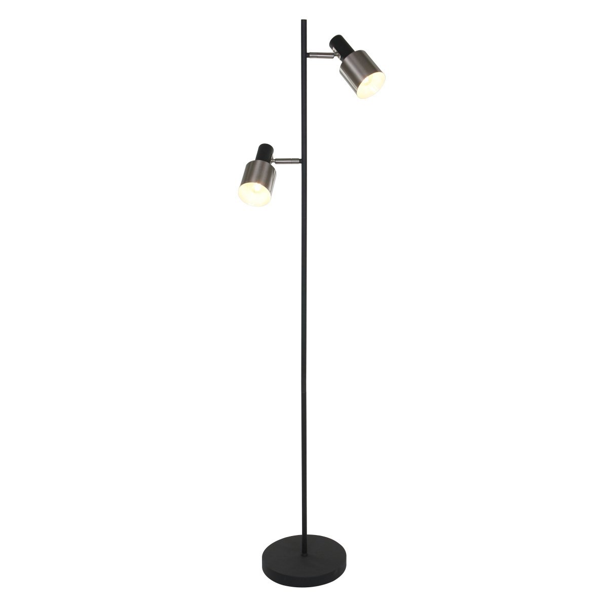 Anne Light & home vloerlamp fjorgard - 2 lichts - 25x 155 cm - zwart