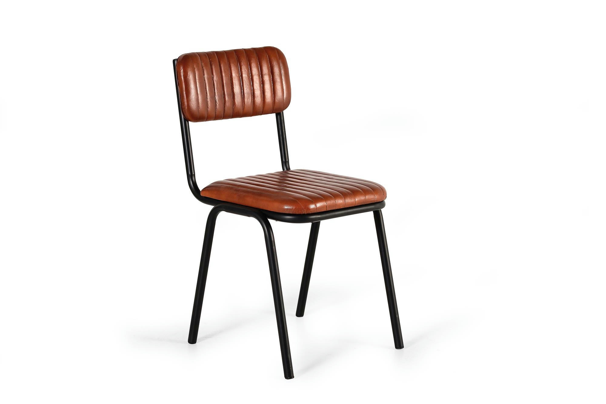 - Lot de 2 chaises en cuir