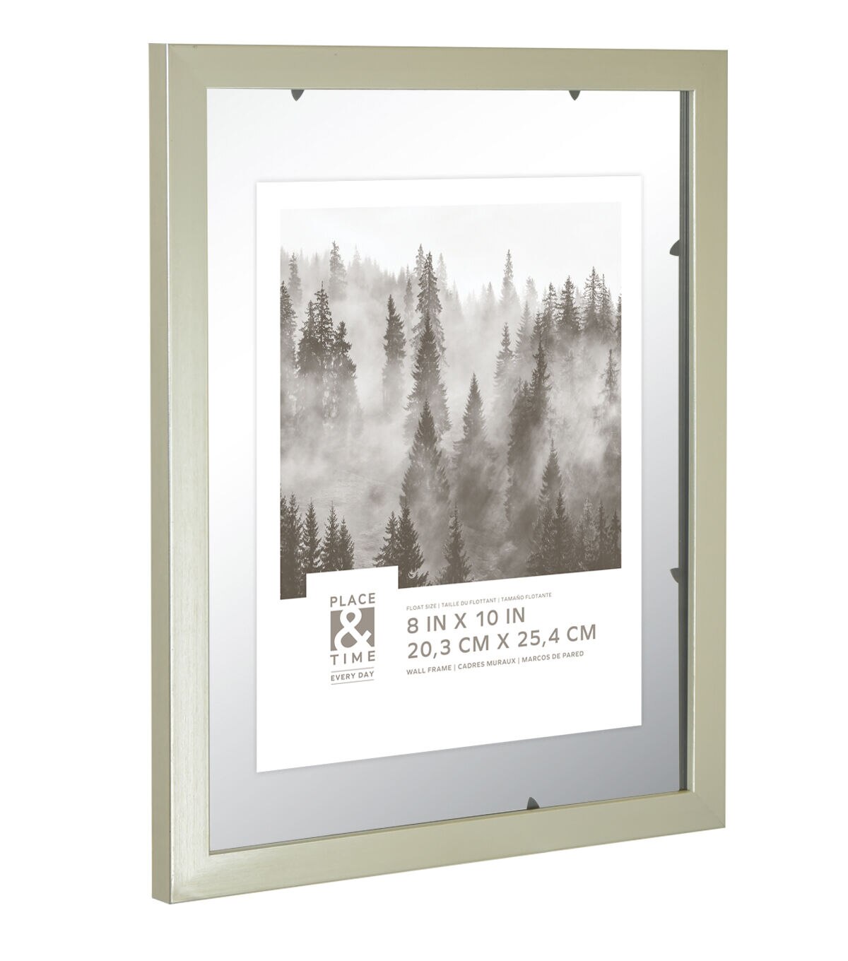 8 x 10 Silver Wall Float Frame by Place & Time