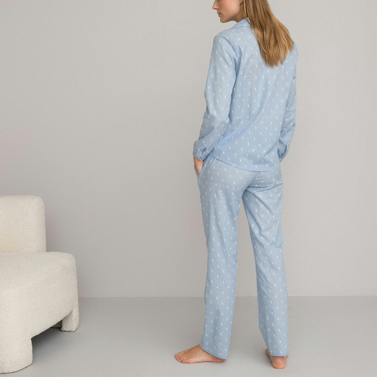Pyjama forme grand-père imprimé floral
