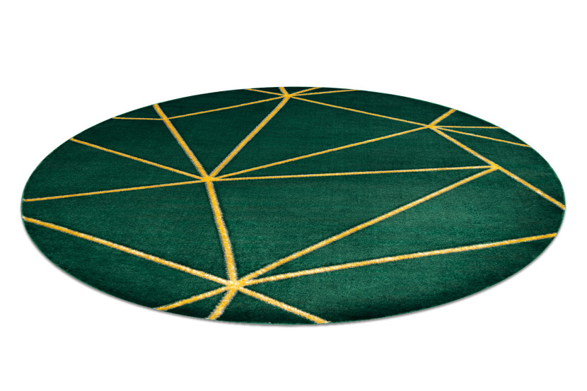 Dywan EMERALD ekskluzywny 1013 - glamour, stylowy geometryczny koło 120 cm