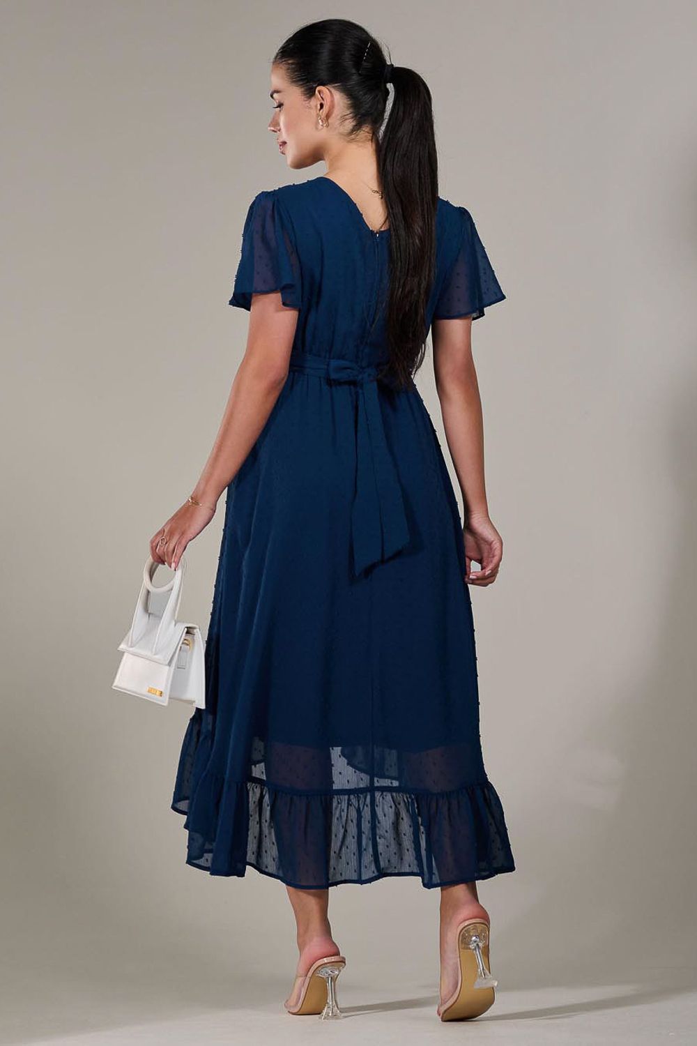 Jolie Moi Petite High-Low Midaxi Dress