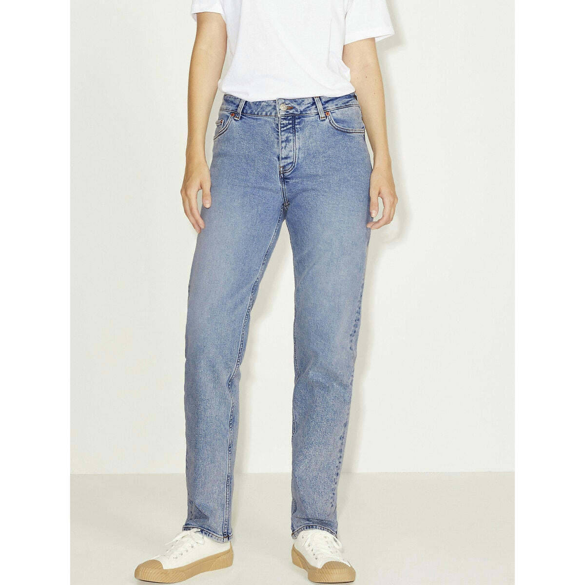 Jean coupe droite, taille haute