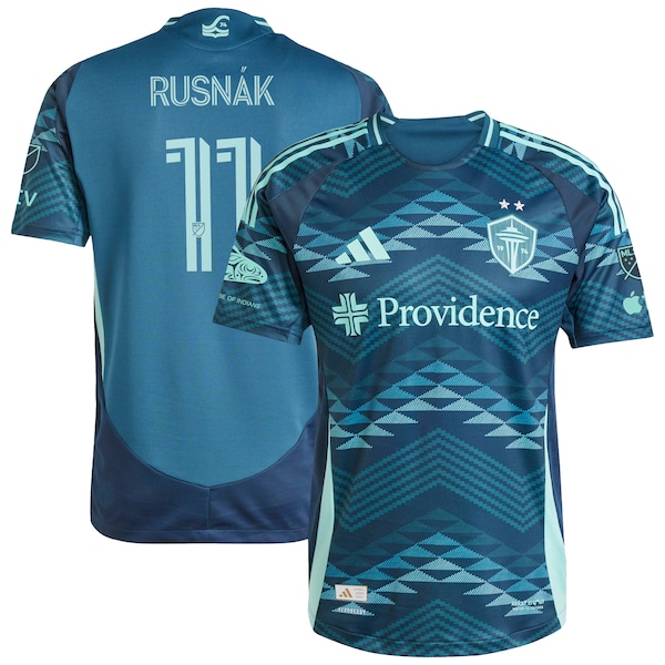Albert Rusnak Seattle Sounders FC adidas 2025 The Salish Sea Kit Authentic Player Jersey - Blue