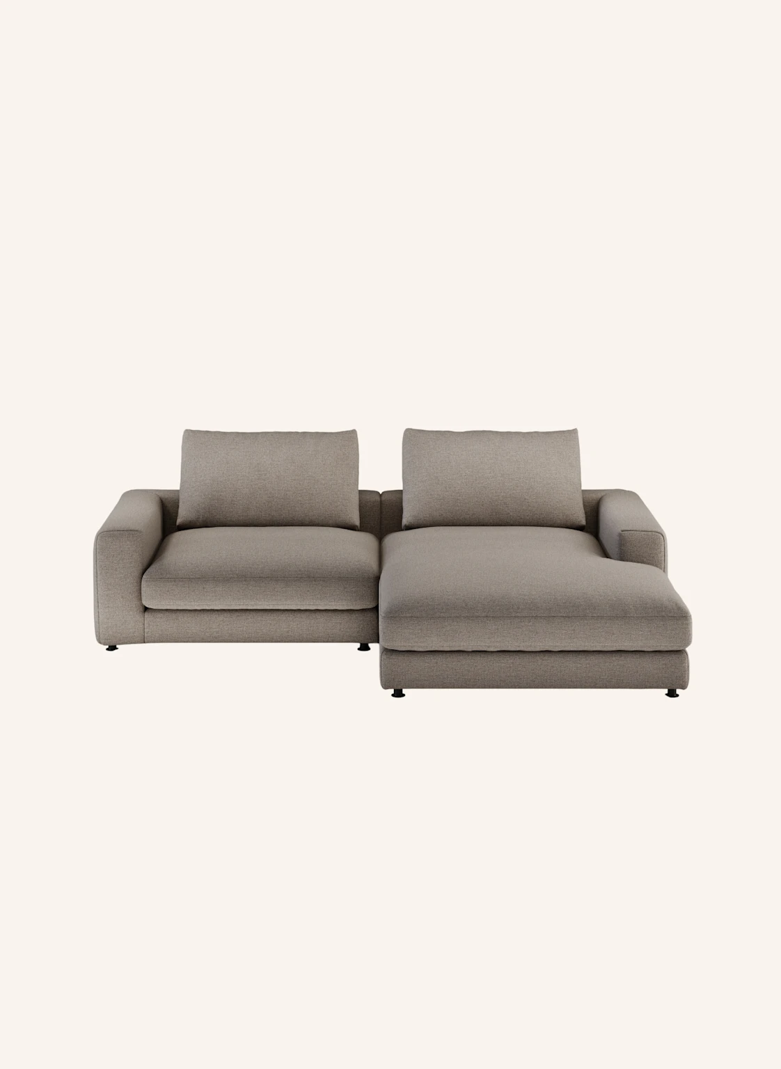nydo 3-Sitzer Ecksofa MOSLER, rechts, Flachgewebe