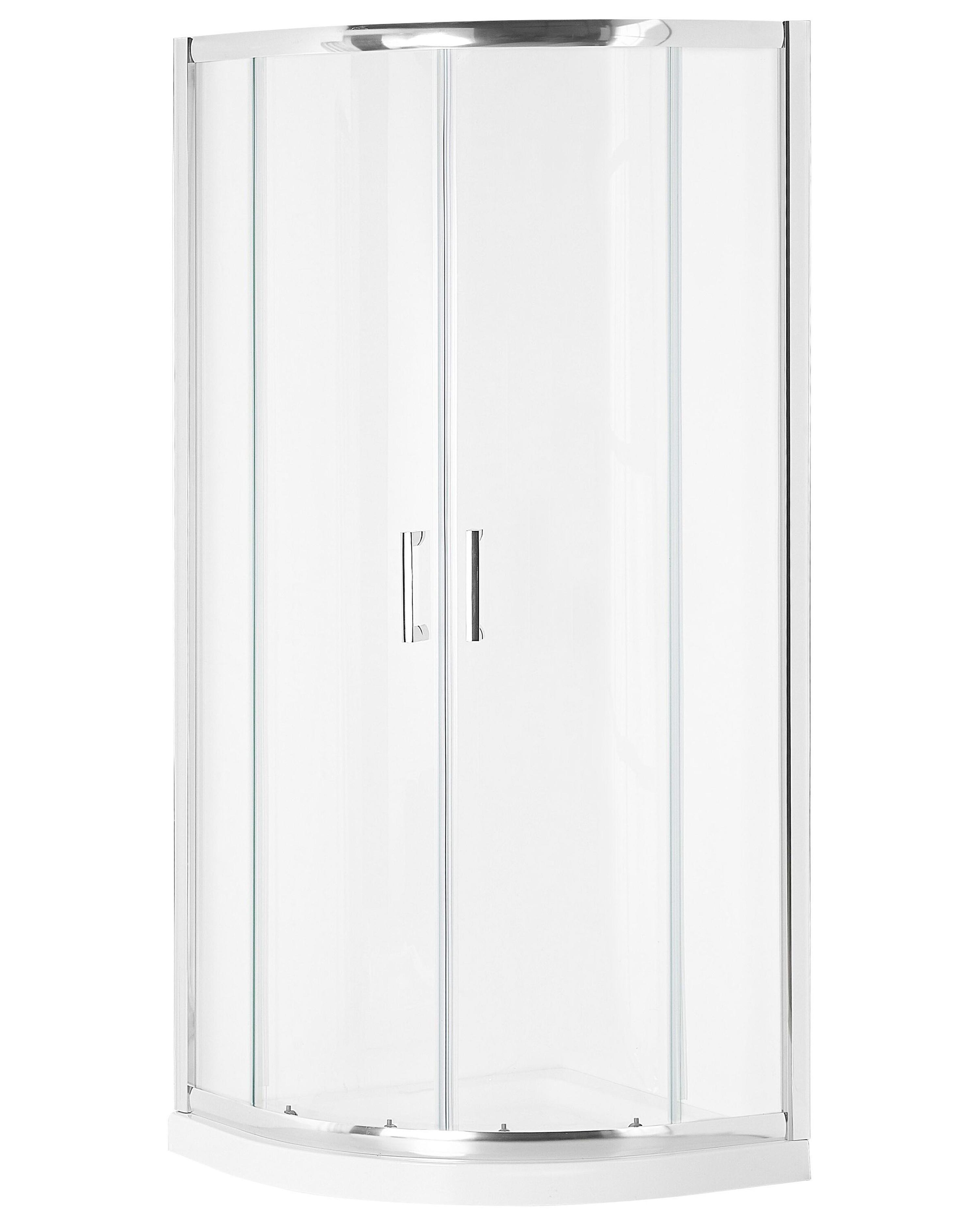 Shower Enclosure JUKATAN II 800 x 800 x 1850 mm Silver