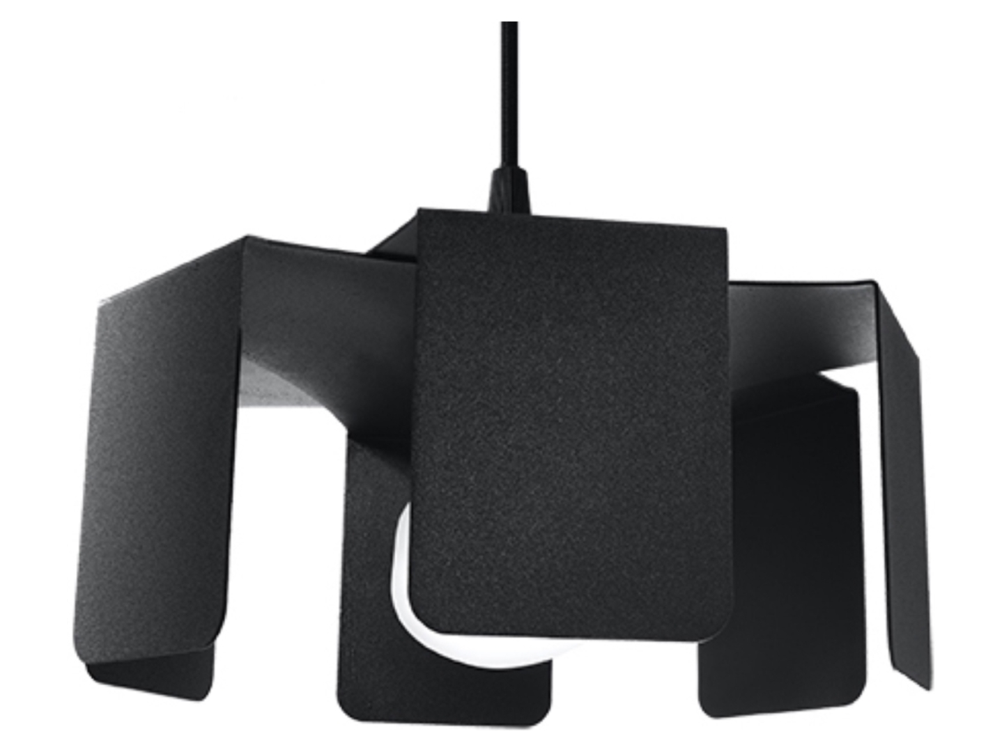 Lampa wisząca Tulip stalowa czarna