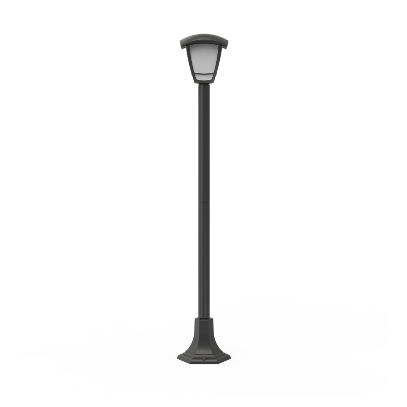 Borne extérieure Rétro noire 112 cm E27 40 W XANLITE