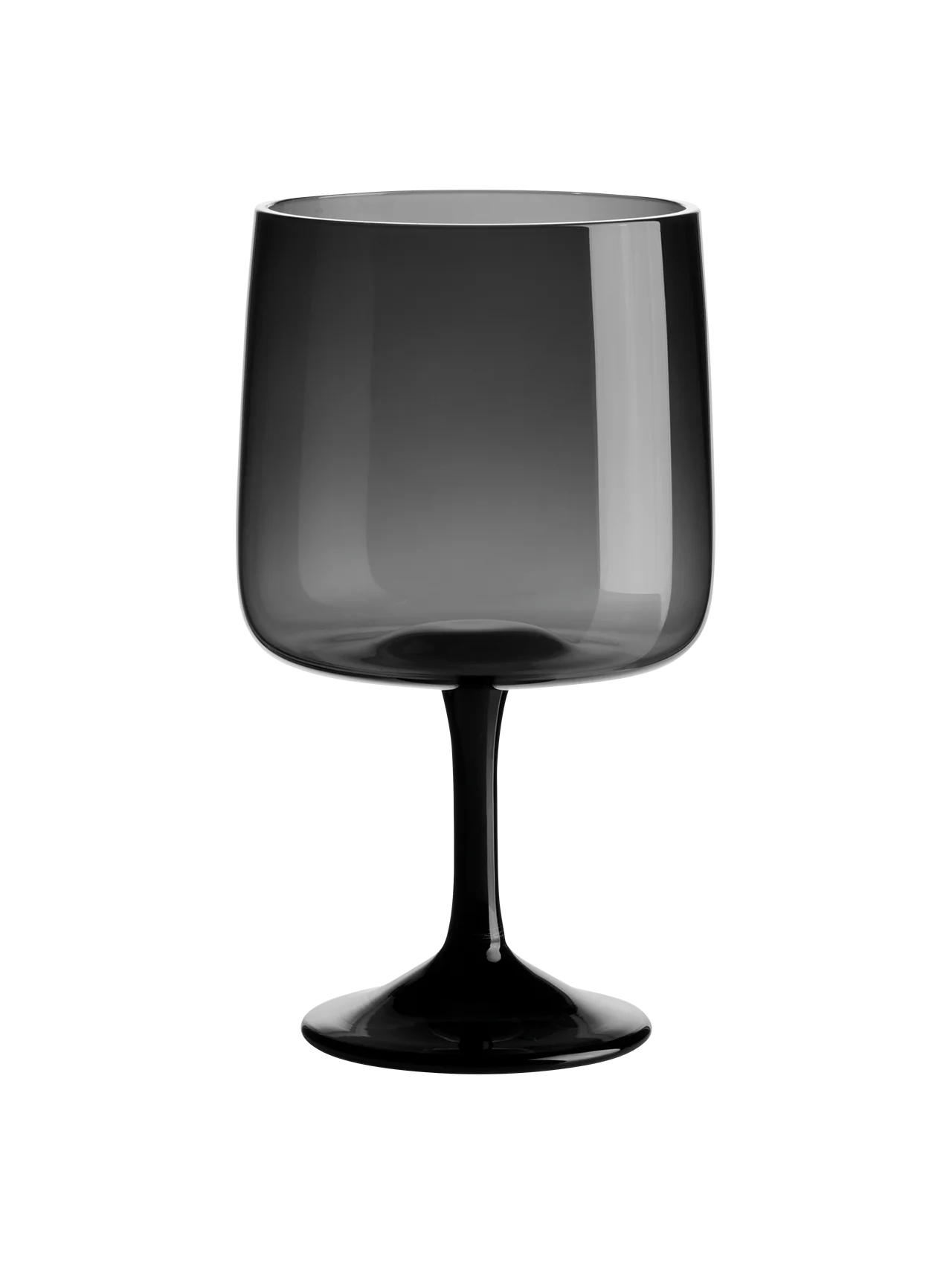 stielglas, grau