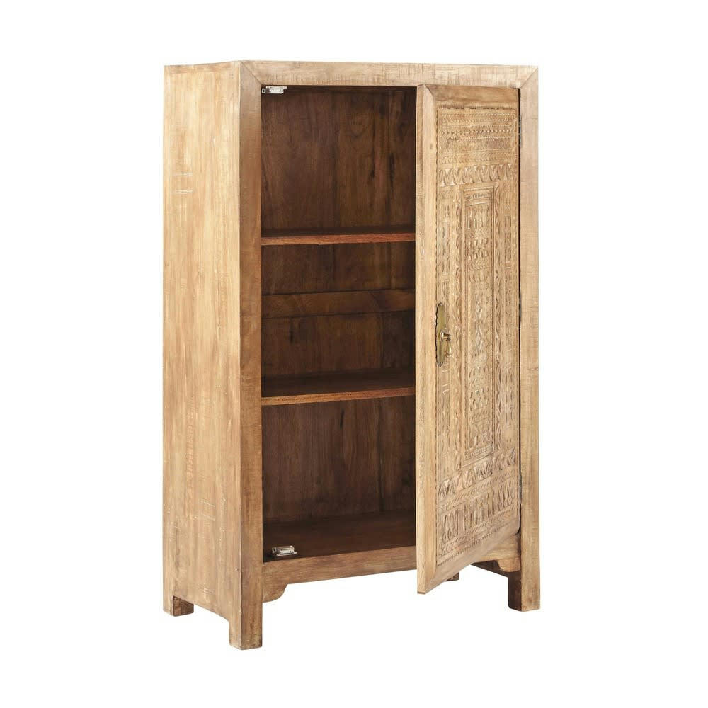 Benares - Armoire en bois de manguier massif