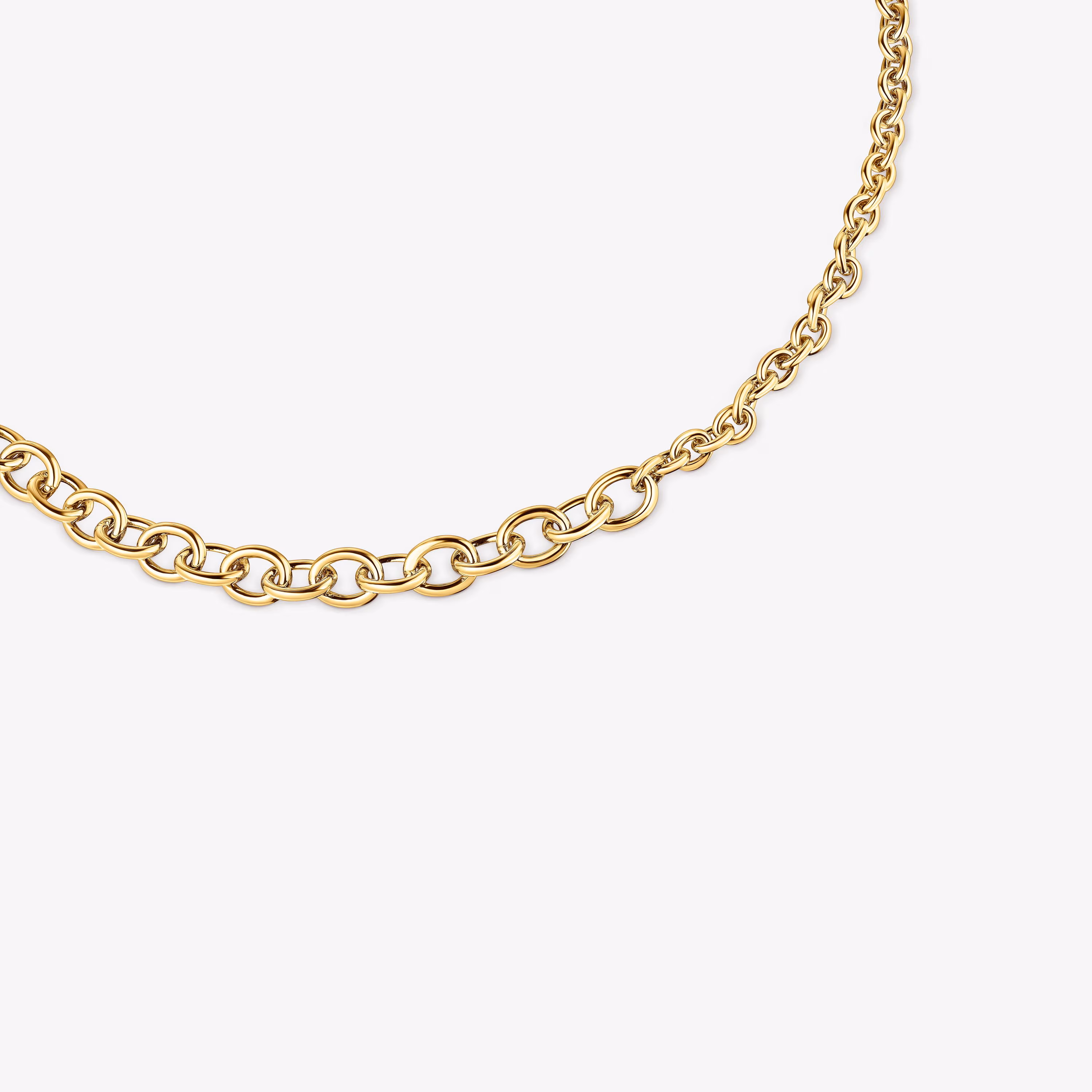 Gargantilla de baño de oro de 18 kt sobre plata cadena 43 cm TOUS Calin