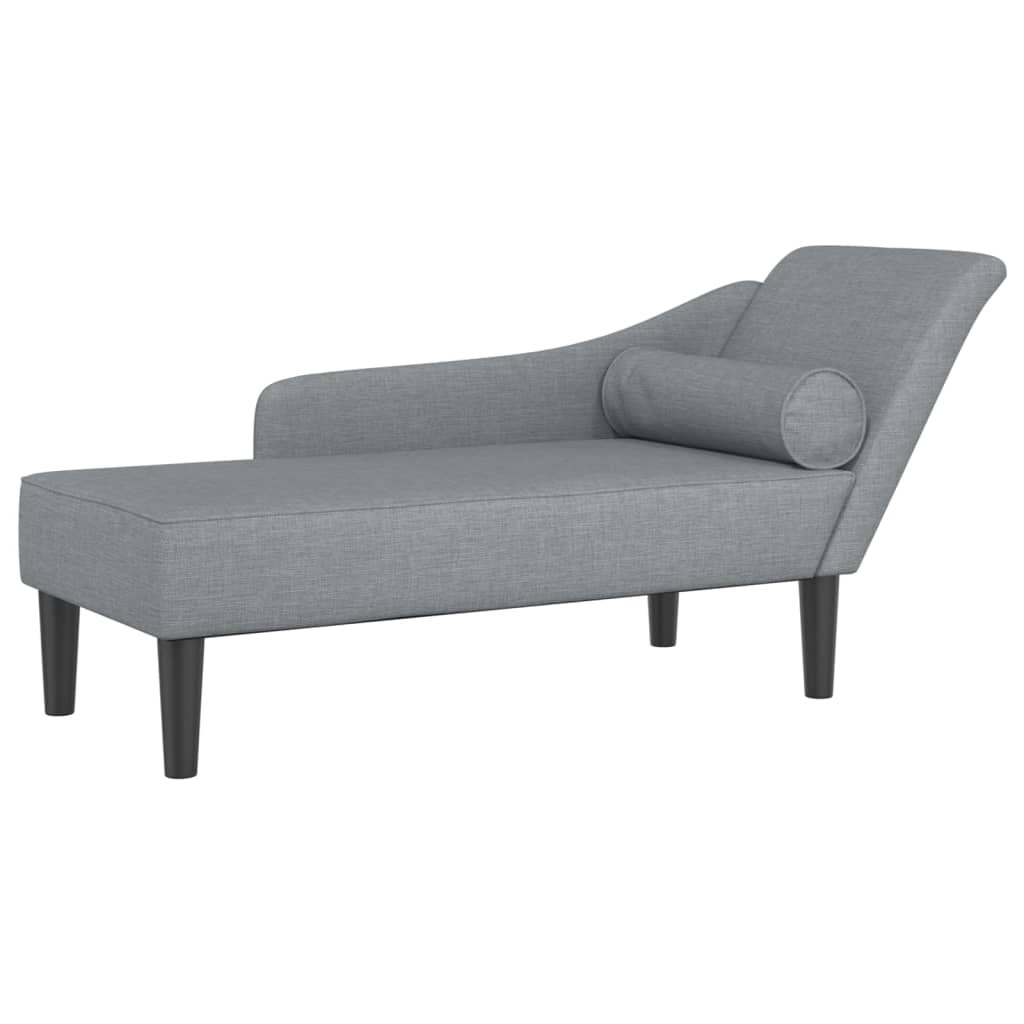 Szezlong Szary Tapicerowany Leżanka Sofa Fotel Łóżko