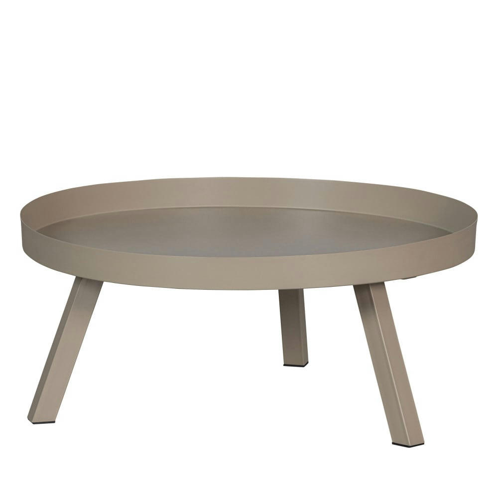 SUNNY - Table basse en métal D80cm beige