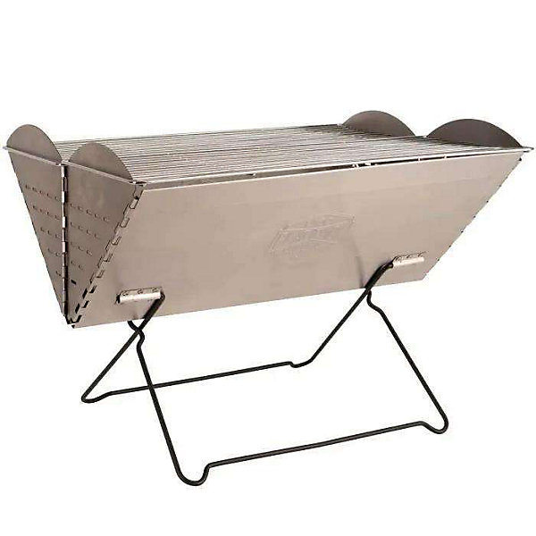 Barbecue charbon horizontal acier gris 50.8 x 41.9 x 19 cm