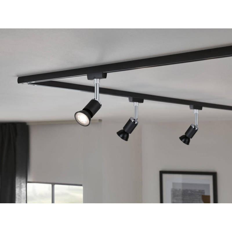 Ampoule LED noire GU10 blanc chaud 460 lm 7 W PAULMANN