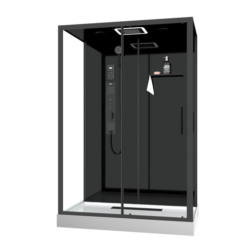 Cabine de douche Aura rectangulaire 85 x 140 x 215 cm AURLANE
