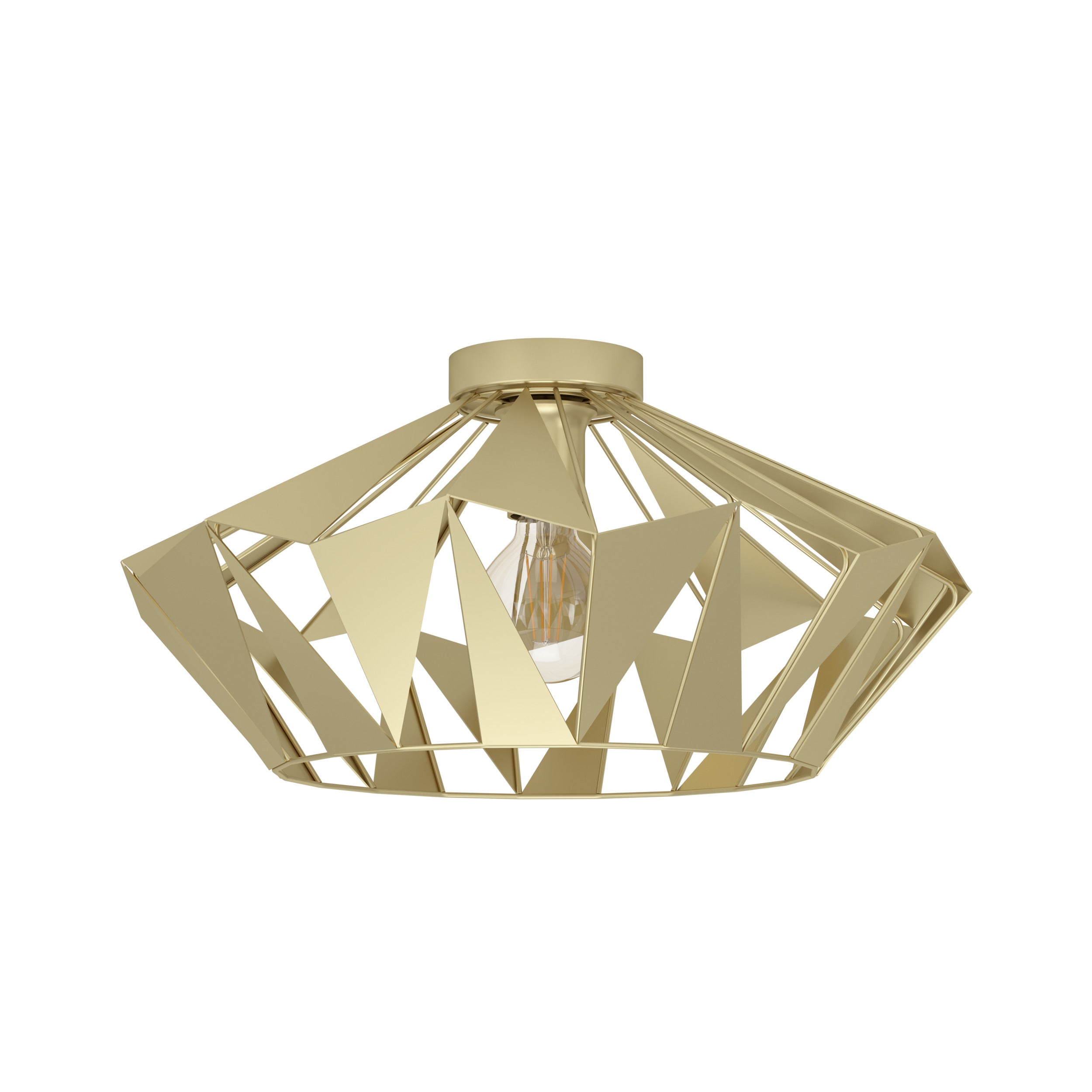 EGLO plafondlamp Carlton - e27 - ø 47 cm - goud - staal