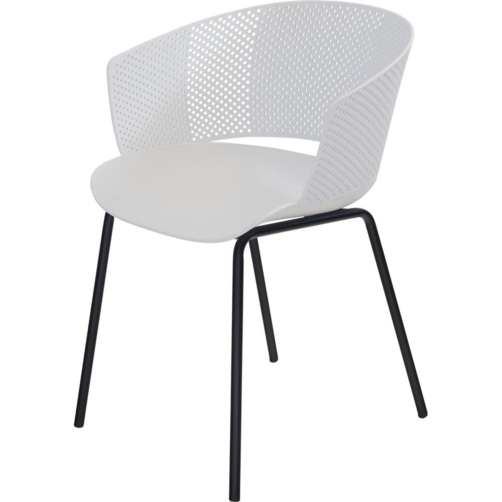 Lesli Living bistrostoel Lille - wit - 56x45∕55x79cm - set van 4