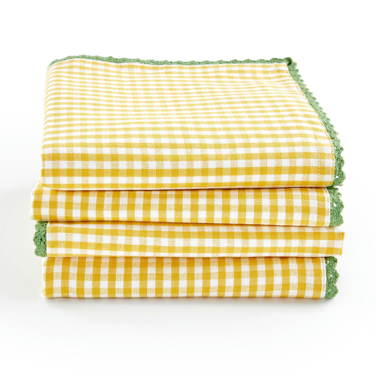 Lot de 4 serviettes de table coton/lin Trattoria