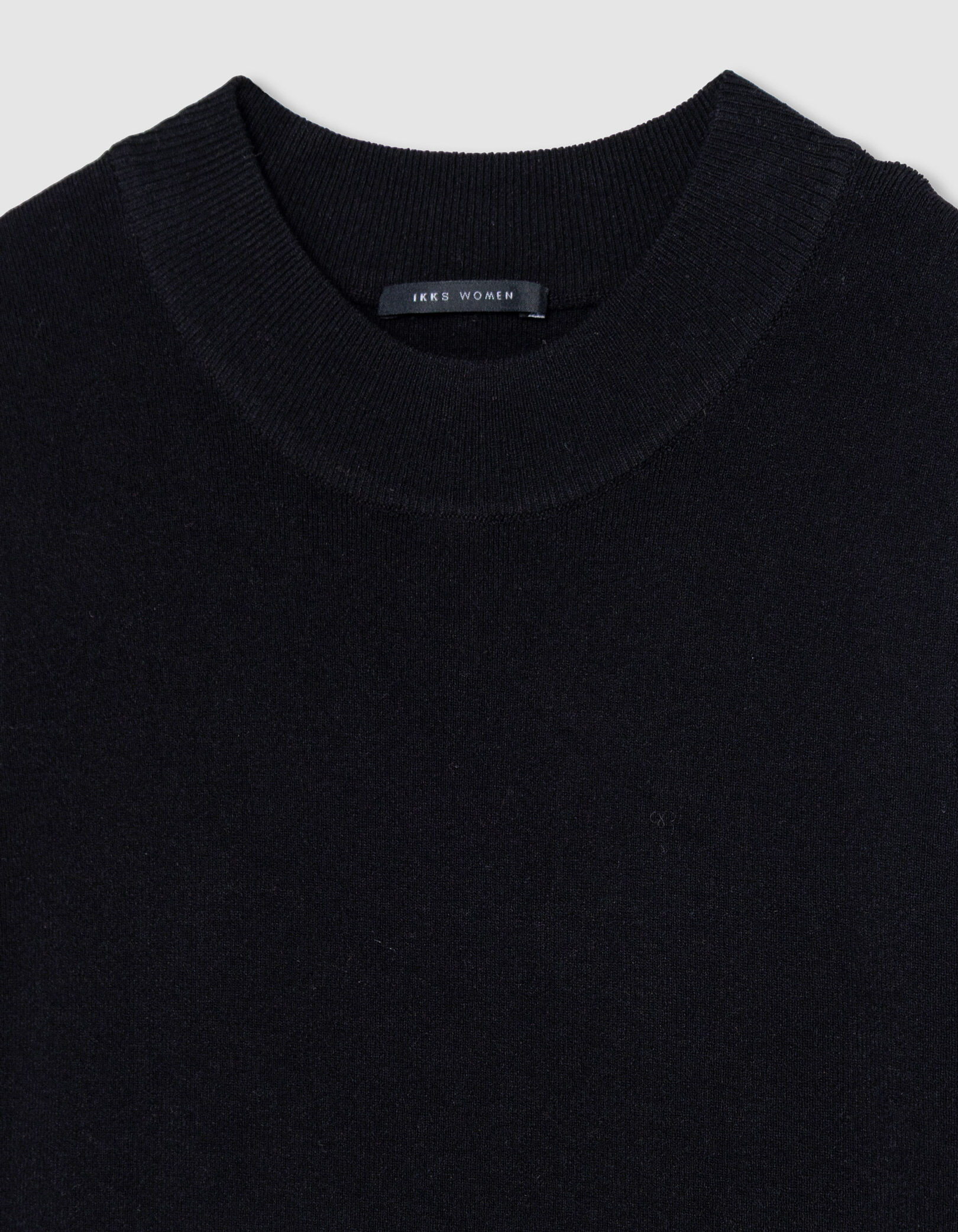 Robe tube noire tricot fin moulant Femme