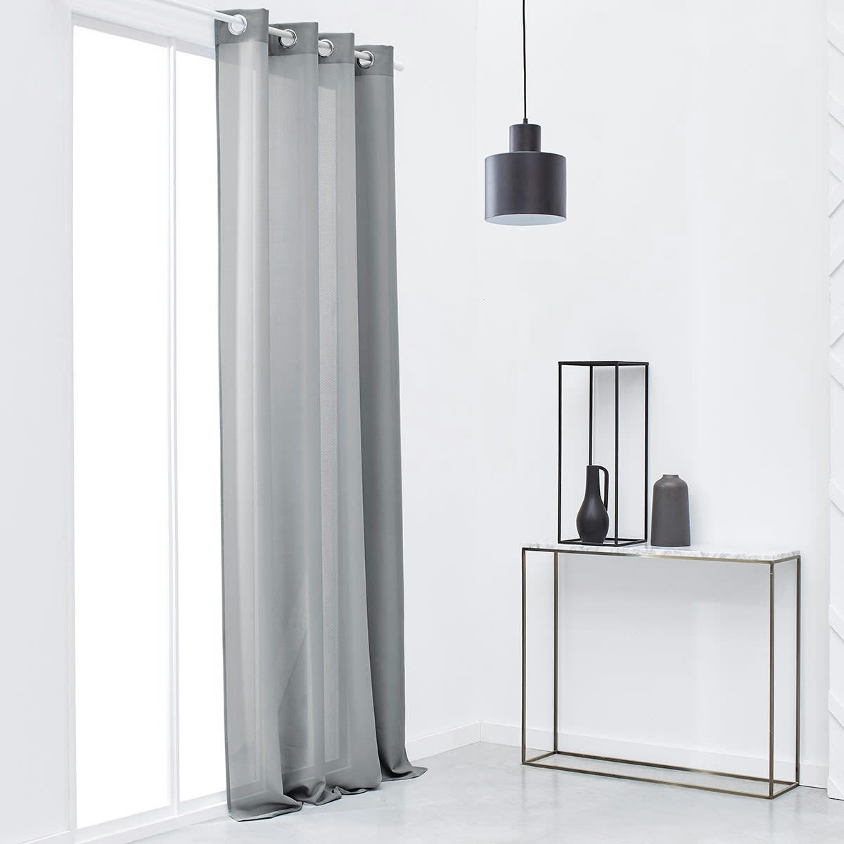 ESSENTIAL - Rideau gris clair 140x240