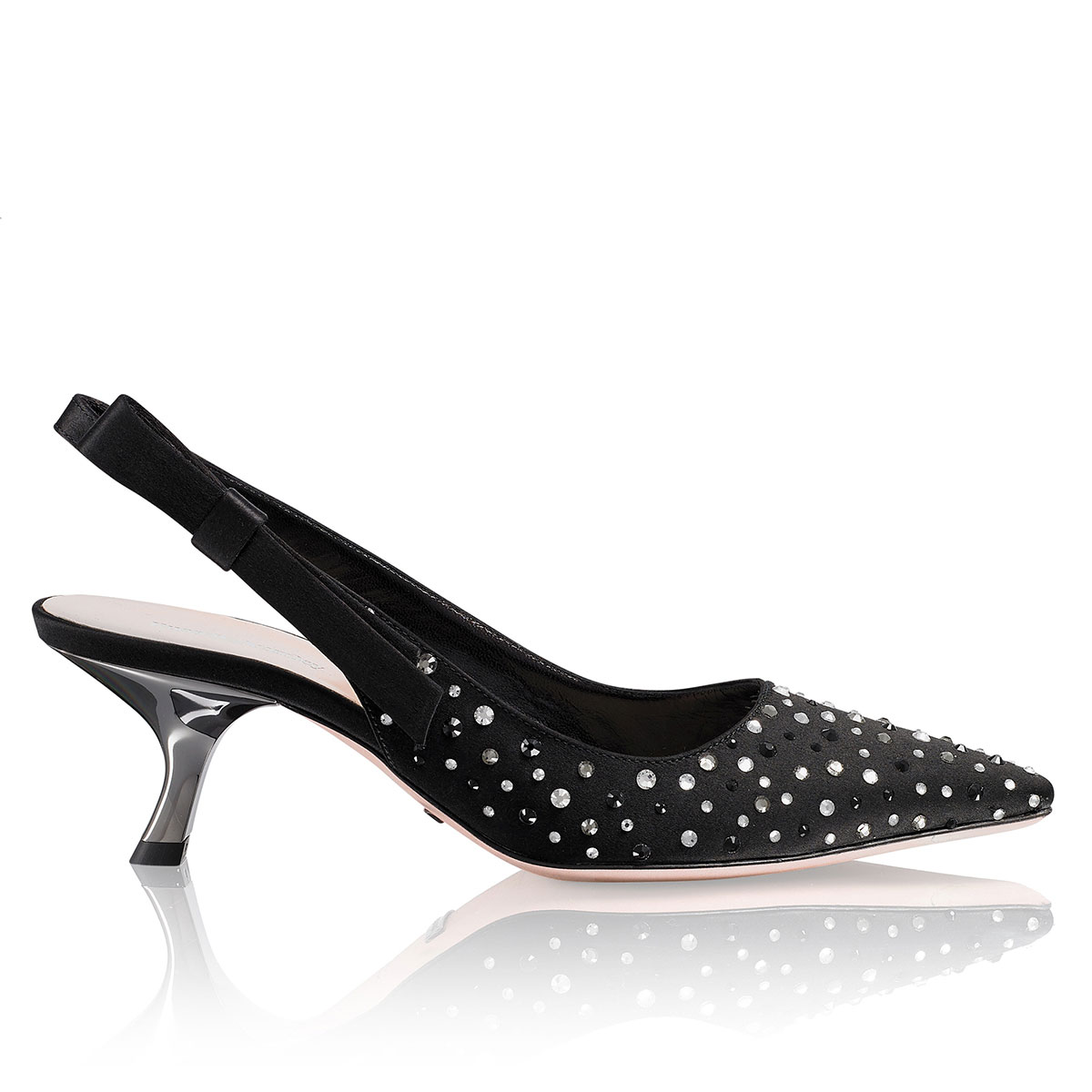 Russell & Bromley GLITTERATI Jewel Covered Slingback