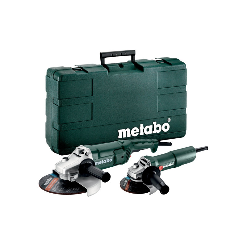 Pack meuleuse d'angle WE 2200-230 et meuleuse d'angle W 750-125 électrique METABO