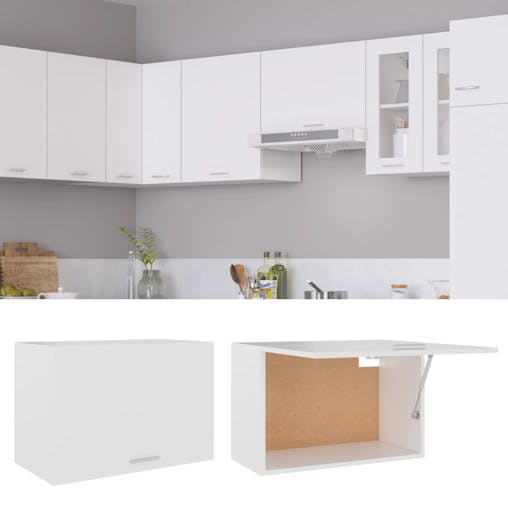 NNEVL Hanging Cabinet White 60x31x40 cm Chipboard