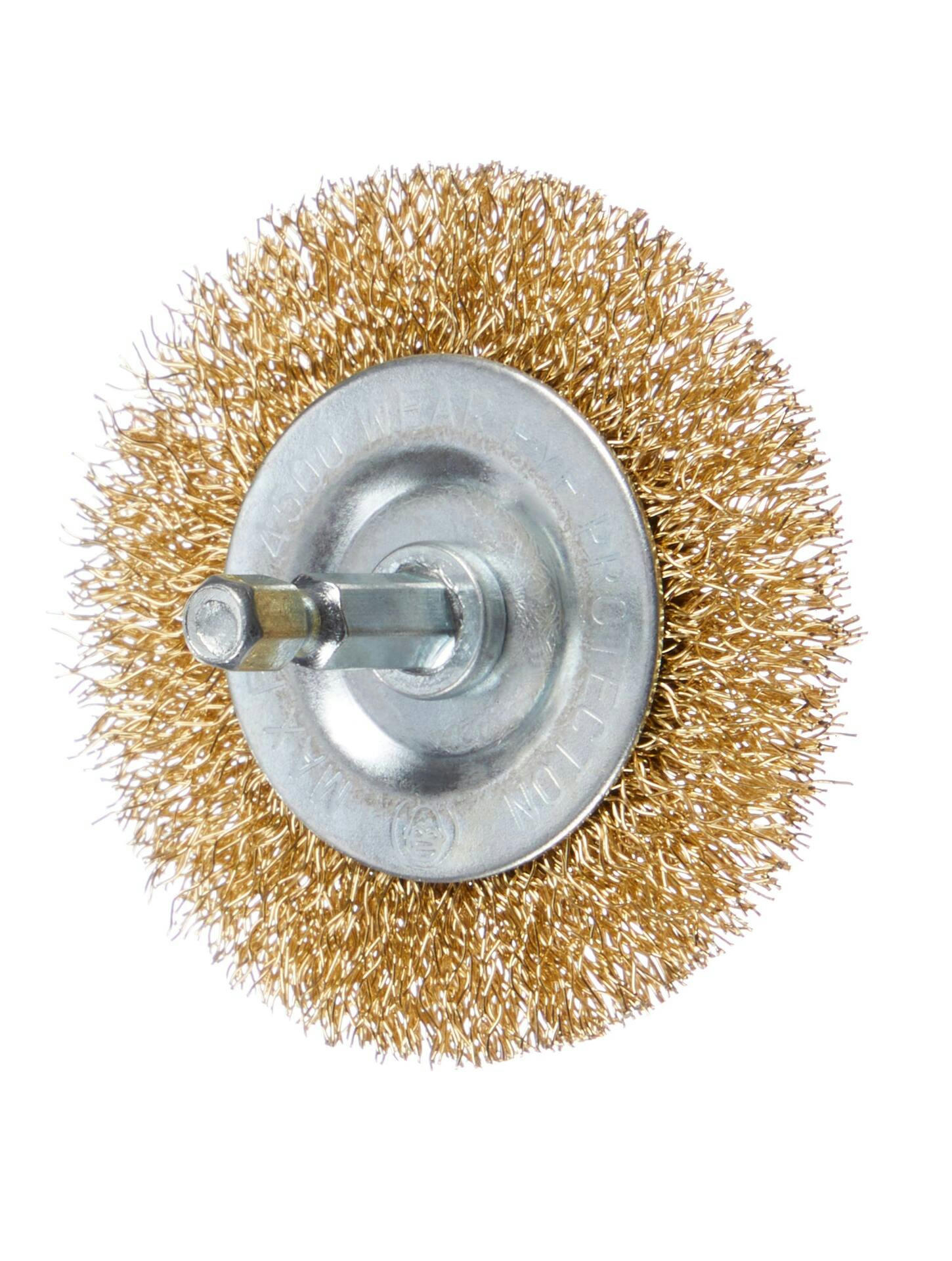 Mastercraft Flat Wire Wheel Brush, Coarse, 2.5-in