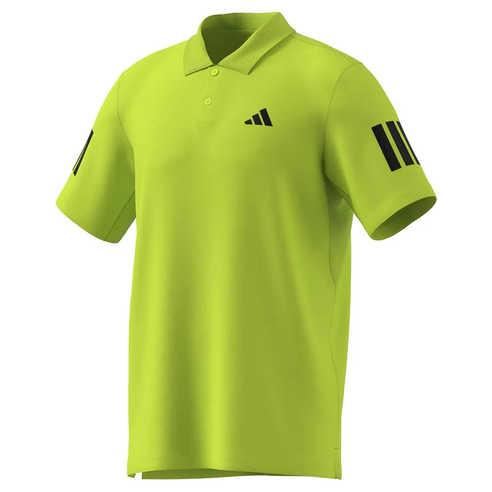 adidas Club 3 Stripes short sleeve polo